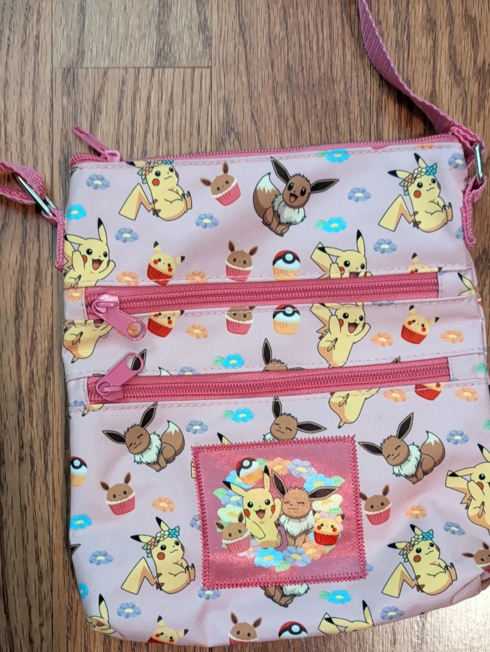 Pink Pokémon Crossbody Bag - Cute Character Print